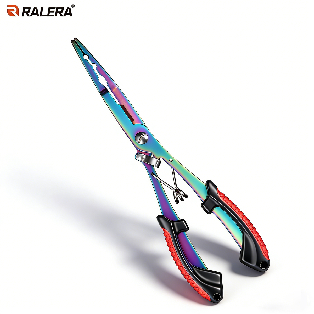 Fishing Line Cutter - RALERA Multifunctionele Visserspliers | Regenboog titaniumcoating