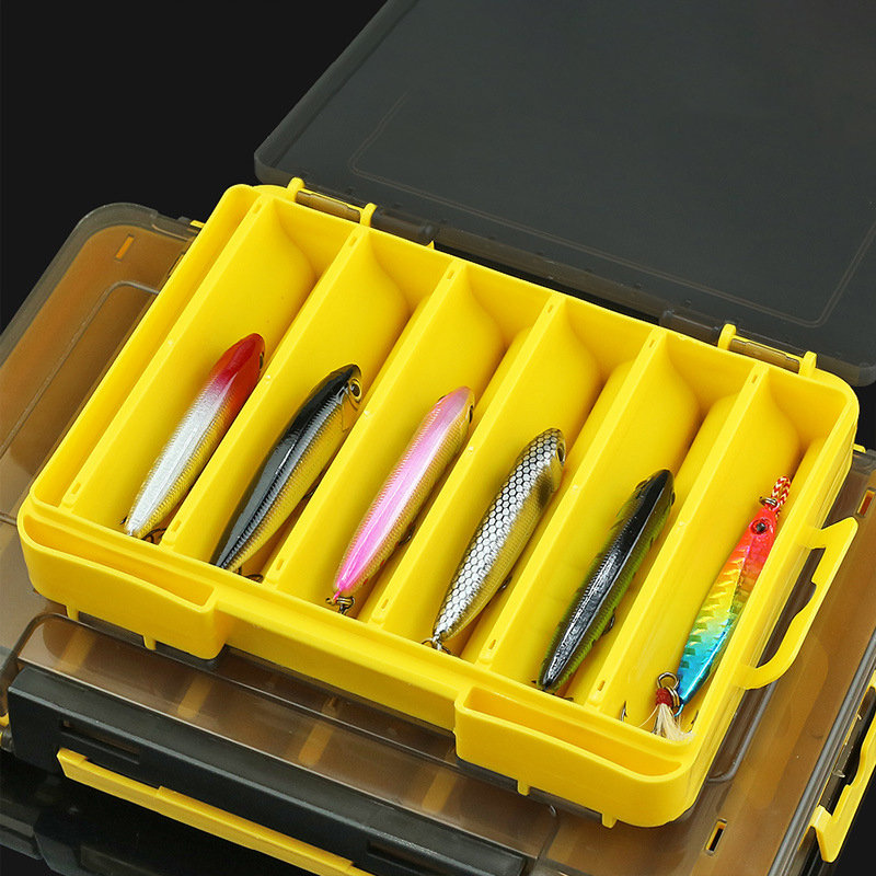Fishing Line Box - Nieuwe dubbelzijdige vislokdozen, 12 compartimenten visgerei-organizer