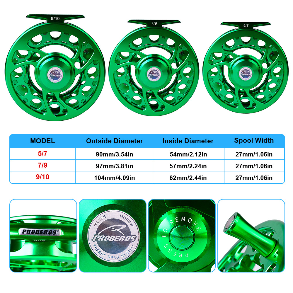 Ice Fishing Line - Volledig metalen vliegvismolen Soepele bediening Sleepcontrole