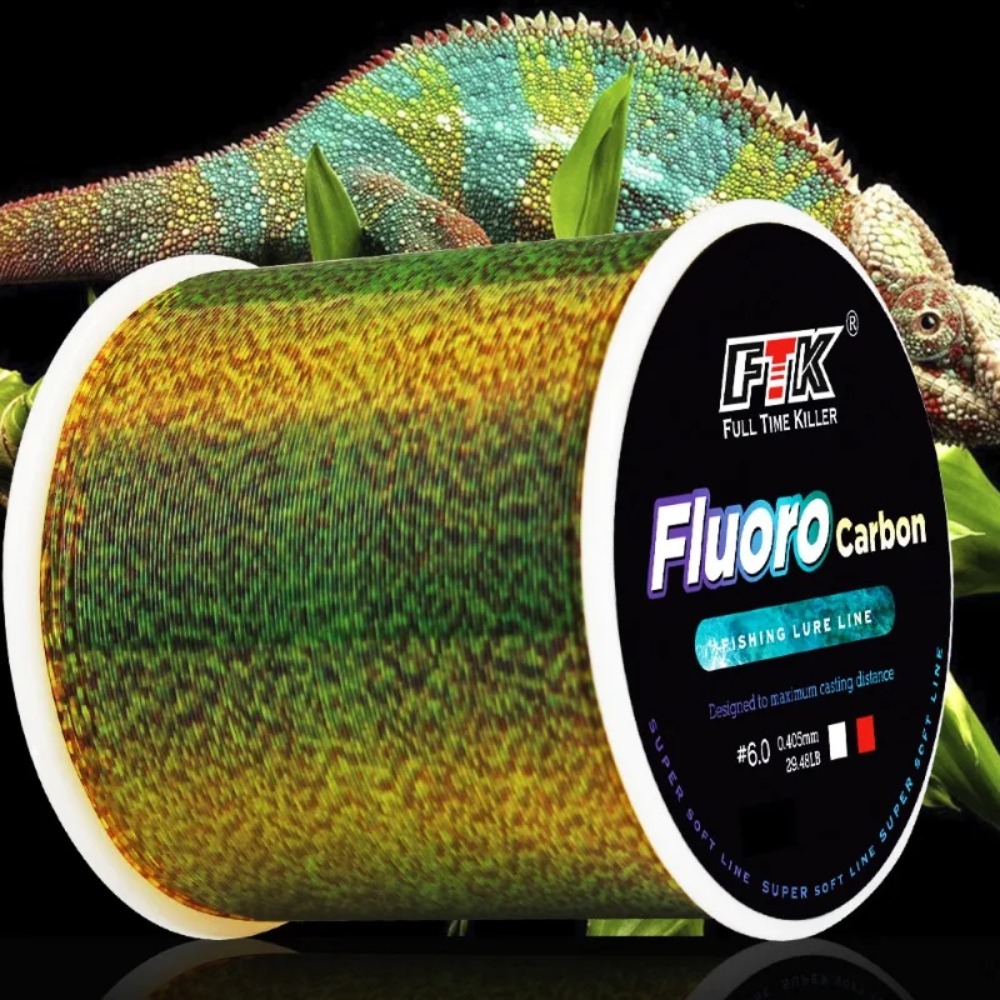 Fluorocarbon Line - Billings Invisible Spotted Line, Camouflage Nylonlijn,