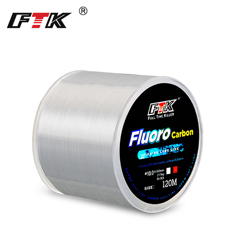 Fluorocarbon Line - FTK 120m Vislijn 0.2mm-0.6mm 7.15LB-45LB Fluorocarbon