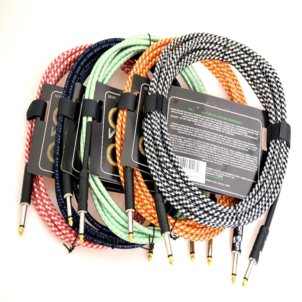 Braided Line - Gitaarkabel Bas Elektrische Box Audiokabel Ruisreductie