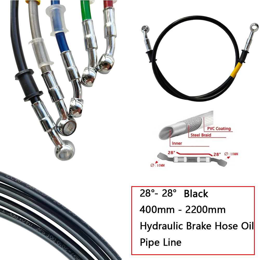 Braided Line - 28 ° -28 ° Zwart Gevlochten