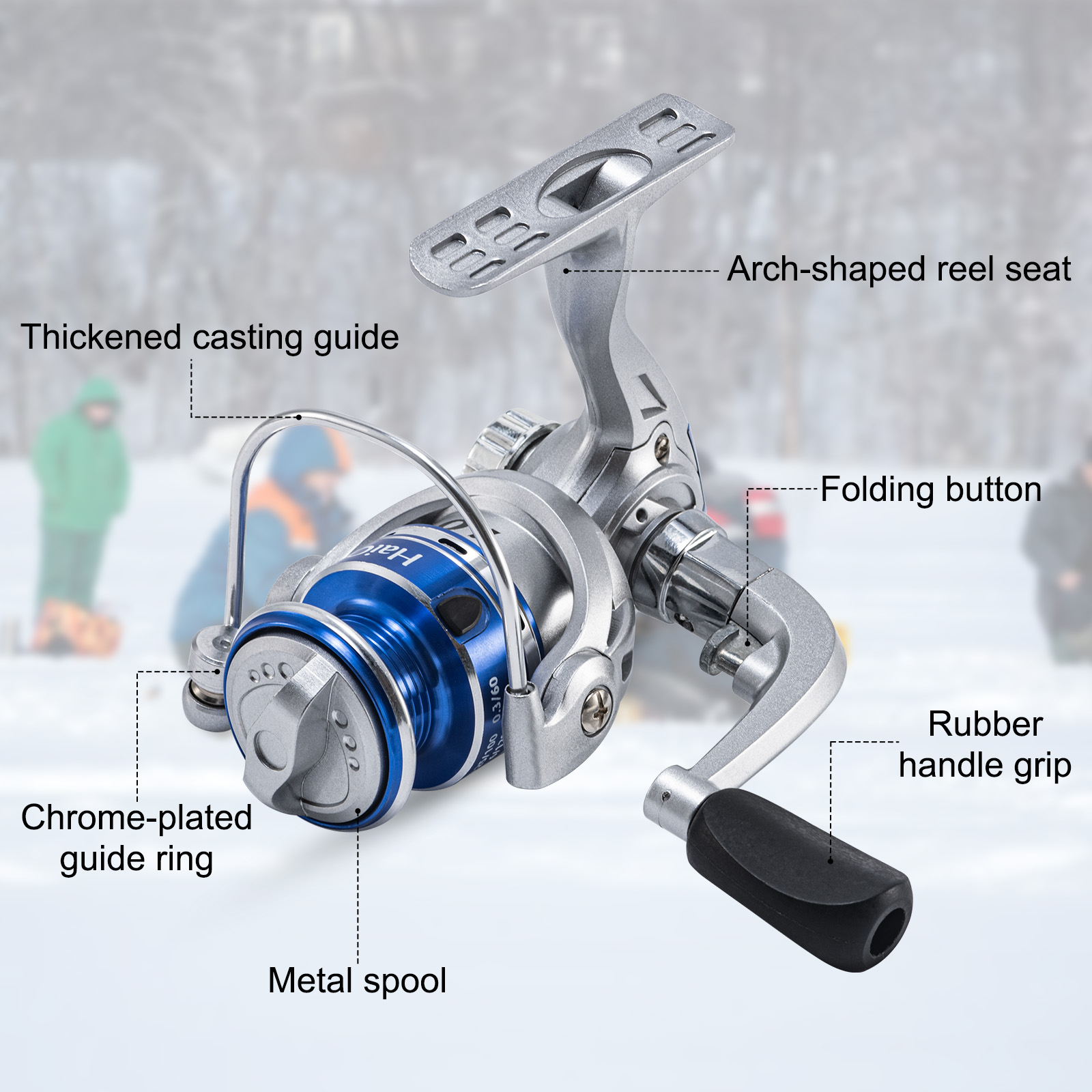 Goture Nieuwe Ijsvismolens Win - Ice Fishing Line recensie en prijs