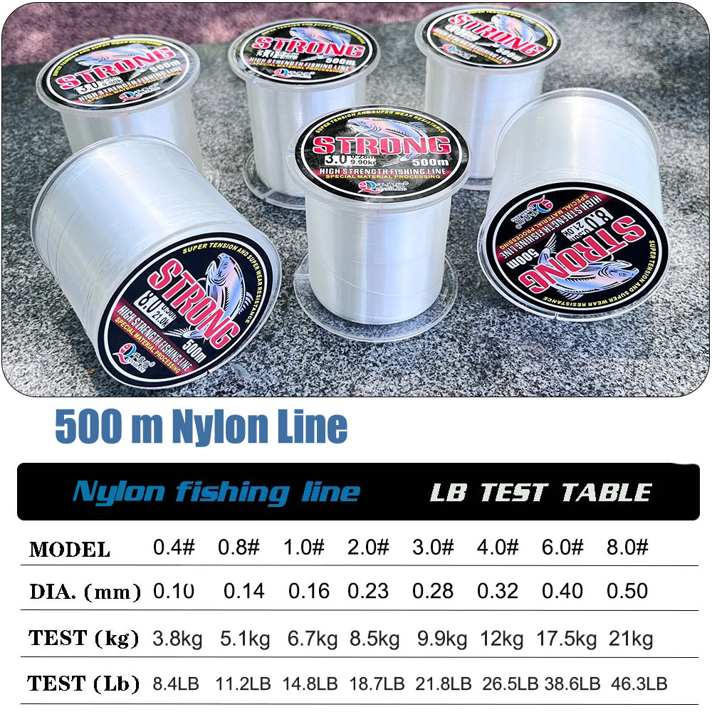 Limnoid 500m nylon vislijn met - Fluorocarbon Line recensie en prijs