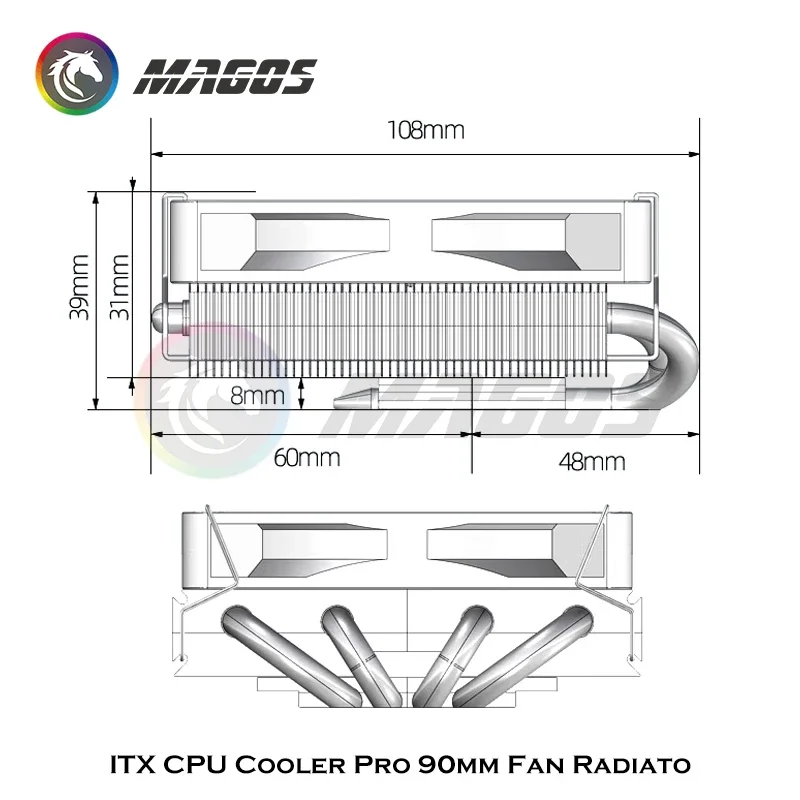 Itx Cpu Cooler Pro 90Mm Ventil - Fly Line recensie en prijs