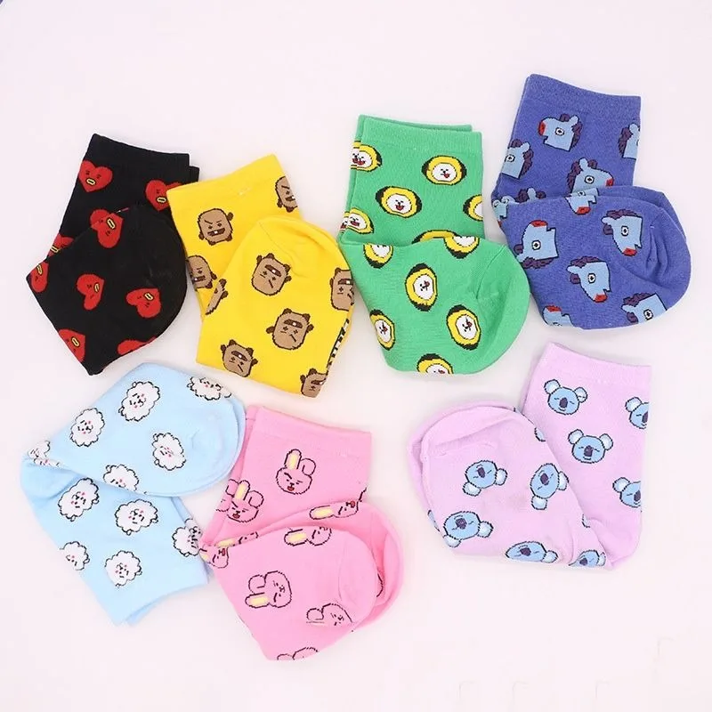 Kawaii BT21 Cartoon Sokken Leu - Tippet Line recensie en prijs