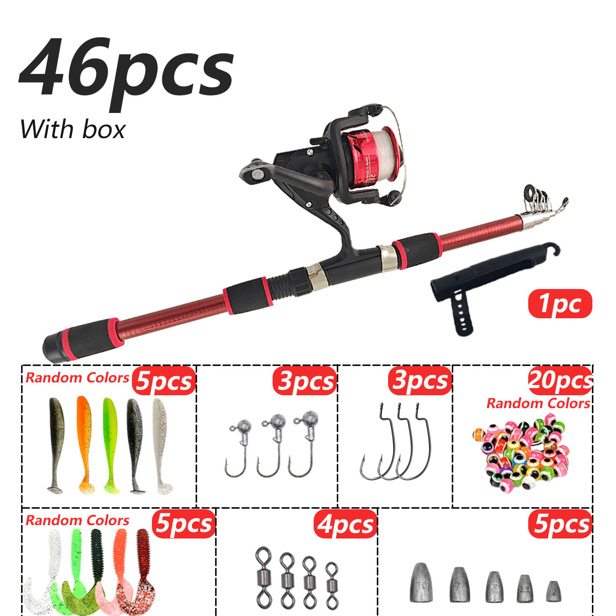 46-delige telescopische hengel - Freshwater Line recensie en prijs