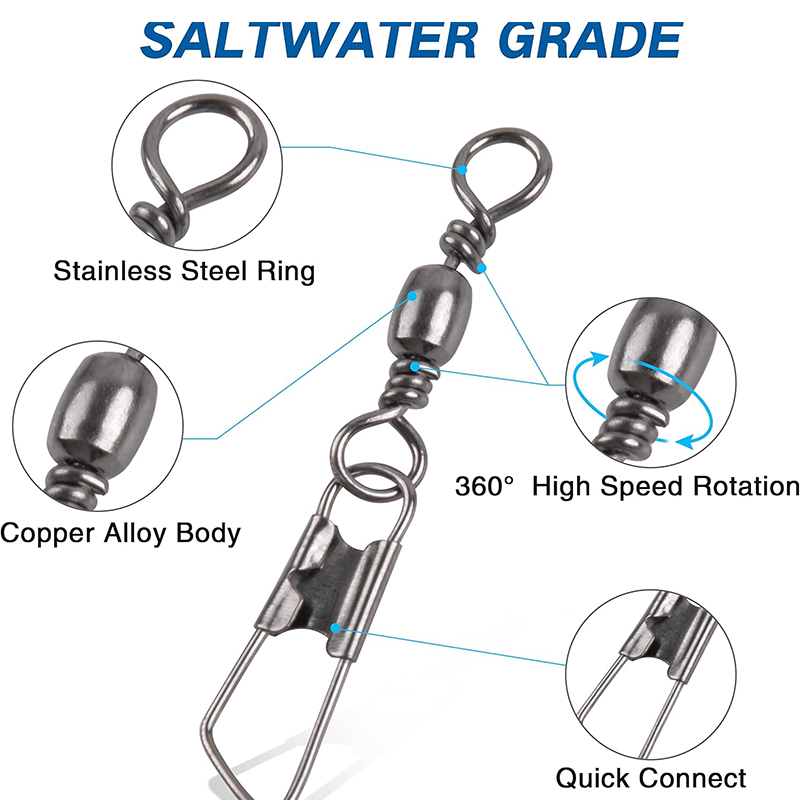 100 Stuks Vissen Barrel Swivel - Saltwater Line recensie en prijs