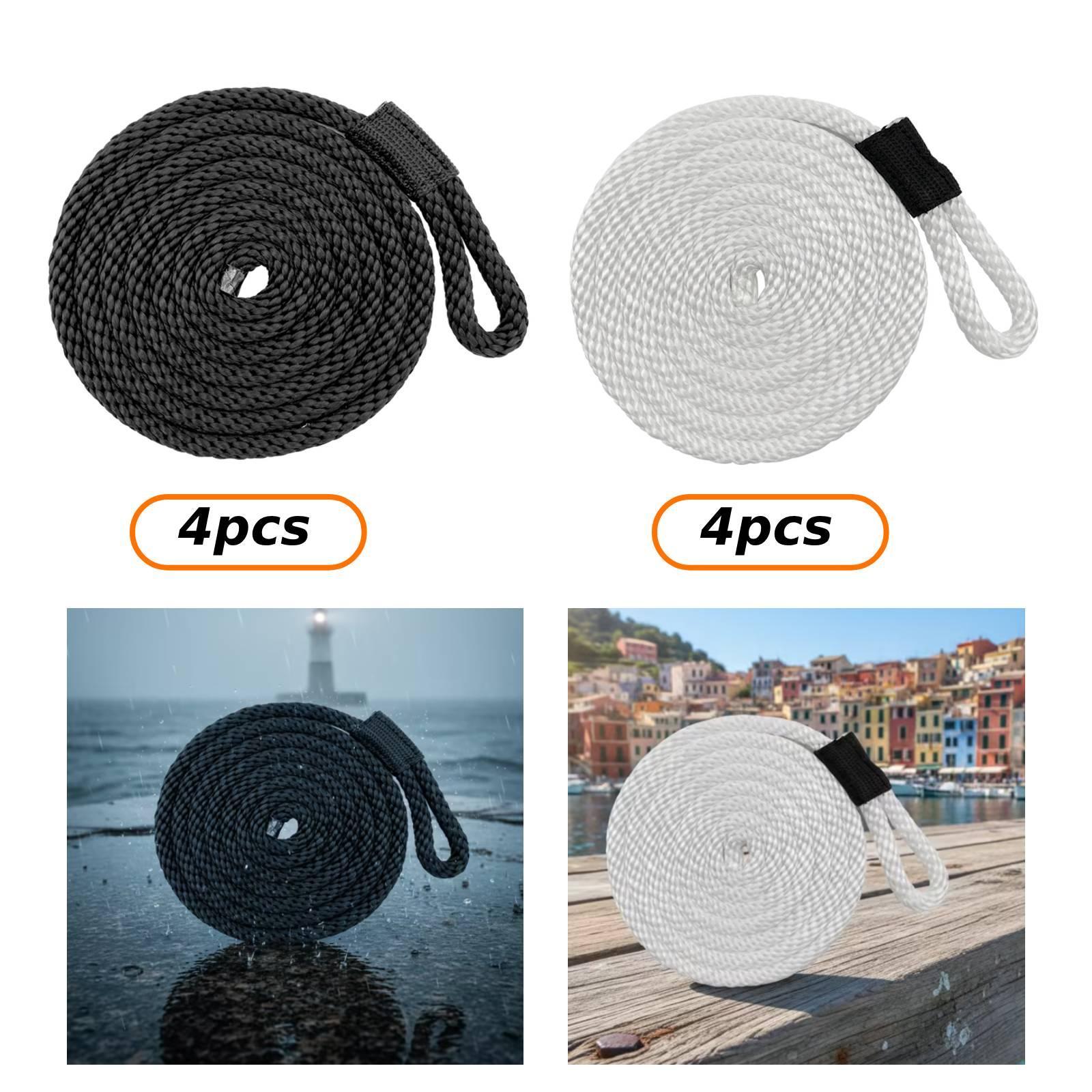 4 stuks Docklines Mooring Rope - Braided Line recensie en prijs
