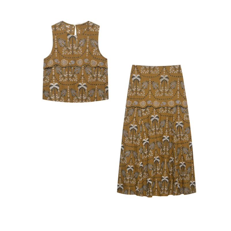 Vrouwen Borduren Midi Rokken S - Fly Line recensie en prijs